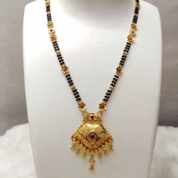 22kt gold light weight design mangalsutra by 