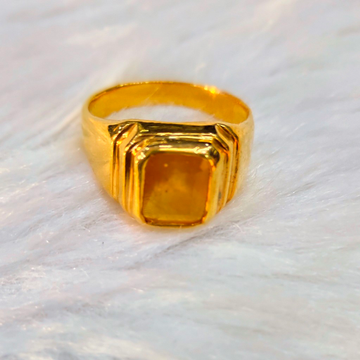 5.25 Ratti Natural Yellow Sapphire Pukhraj Guru Graha Rashi Ratan  Panchdhatu Astrological Certified Gemstone Ring for Men and Women