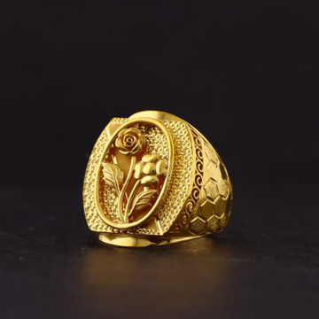 916 Gold Rose Design Ring by 