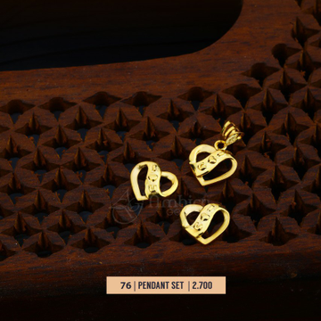 heart pendal set by 