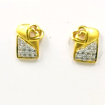 Gold Heart Earring by 