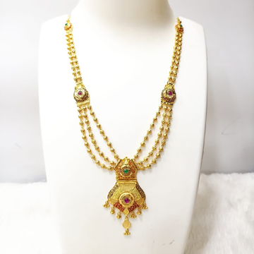 916 Gold 3 Layer Necklace Set by 