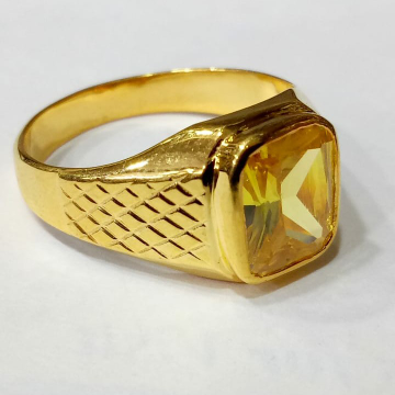 Buy Yellow Sapphire Ring, Pukhraj Ring, in Copper panchadhatu Gold Plating  Ring Handmade Ring for Men & Women Online in India - Etsy