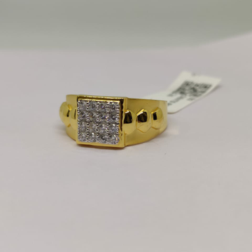 22 carat 916 fancy gents diamond ring by 