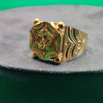Gold handmade design ring by 