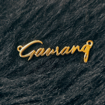 22K Gold Gaurang Letter Pendant by 