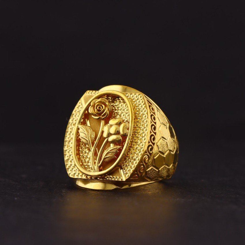 916 Gold Rose Design Ring