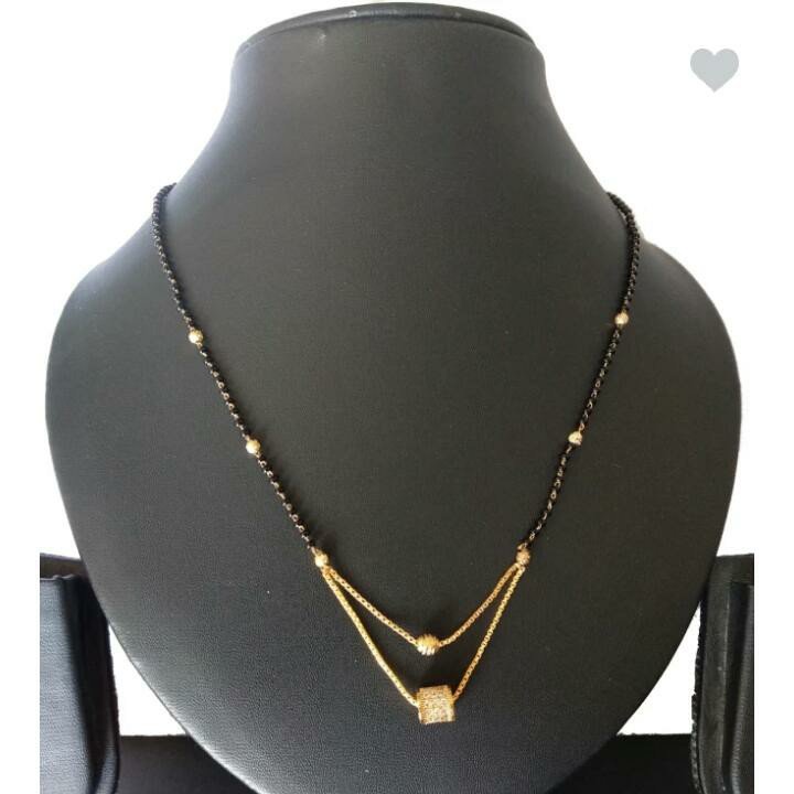 22 carat 916 fancy mangalsutra dokiya