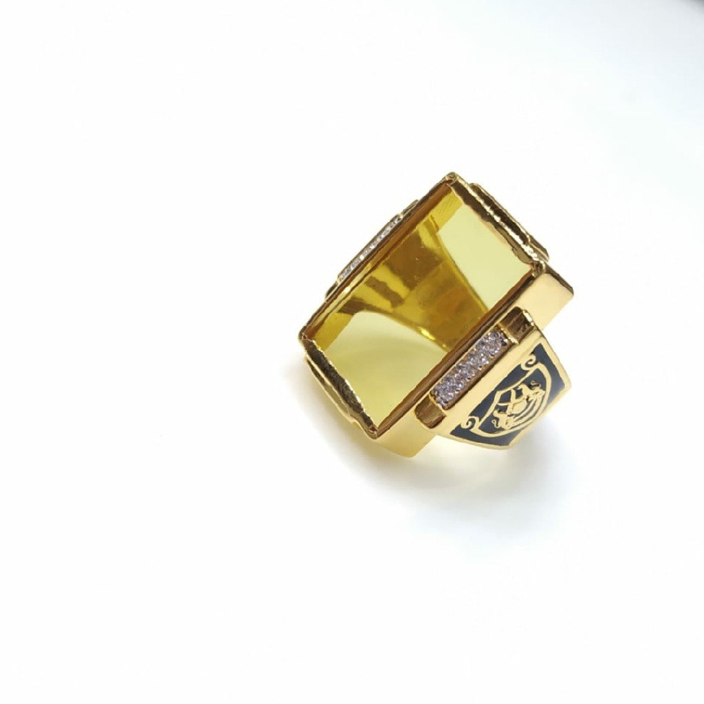 yellow stone gents ring