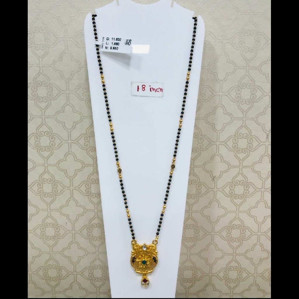 22 carat 916 fancy mangalsutra dokiya